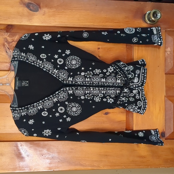 ÉTINCELLE COUTURE* vintage beaded sequined belted long sleeve wool blend sweater - Picture 1 of 12